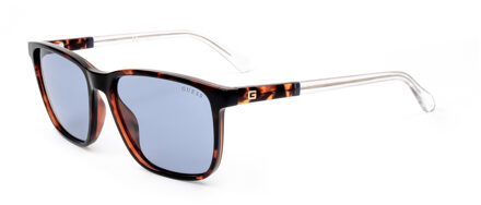 Guess Gu7760 Schildpadblauwe Zonnebril Donker Bruin