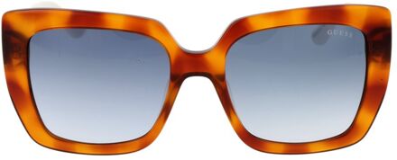 Guess Gu7764 Schildpadwit Vierkante Zonnebril - maat Bruin