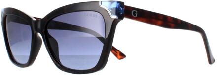 Guess GU7840 53W blond havana blauw gradiënt zonnebril Bruin