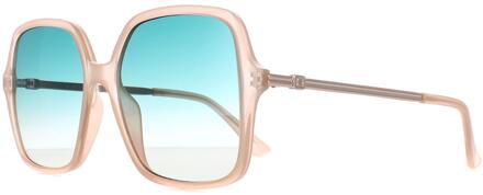 Guess GU7845 57P glanzende beige groene zonnebril met kleurverloop - One Size