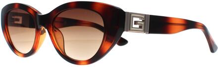 Guess GU7849 53F blond havana bruin gradiënt zonnebril - One Size
