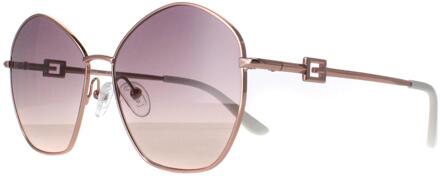 Guess GU7907 28Z glanzend roségoud zonnebril met kleurverloop - maat