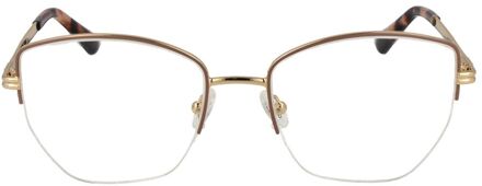 Guess Halfrand Metalen Bril Bruin
