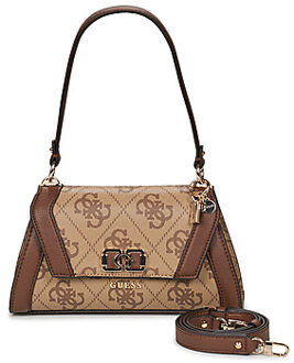 Guess Handtas Guess KARNILLA LOGO FLAP SHLDR BAG" Bruin - One size