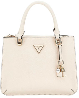 Guess Handtas Ilia Saffiano Crème - T/U