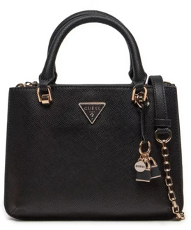 Guess Handtas Ilia Saffiano Zwart - T/U