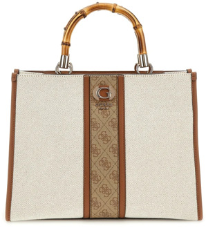 Guess Handtas Karima 4G-Logo Bruin - T/U