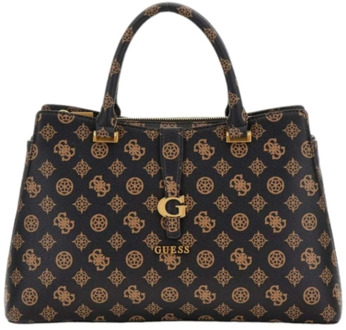 Guess Handtas Kuba 4G-Logo Peony Bruin - T/U