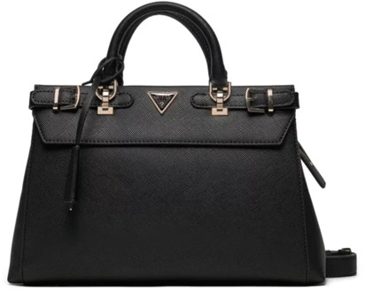 Guess Handtas Levante Saffiano Zwart - T/U