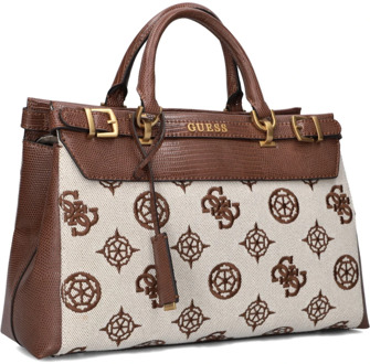 Guess Handtas Sestri 4G-Logo Peony Bruin - T/U