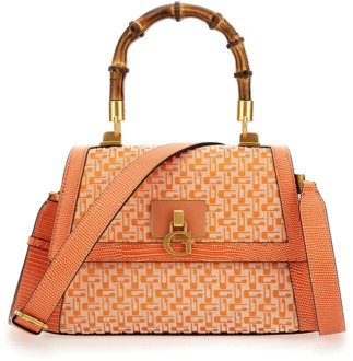 Guess Handtas Stephi Logo Oranje multi - T/U