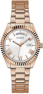 Guess Hart Wijzerplaat Roestvrijstalen Armband Horloge Guess , Yellow , Dames - ONE Size