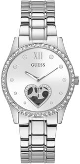 Guess Hart wijzerplaat roestvrijstalen armbandhorloge Guess , White , Dames - ONE Size