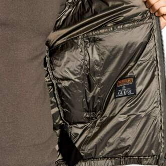 Guess heren donsjack in klassieke kleur - maat XS Groen