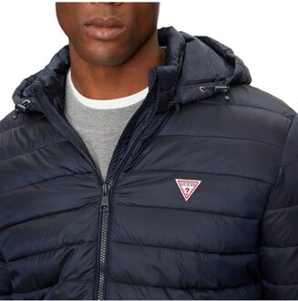 Guess heren donsjack Triangle G - maat M Blauw
