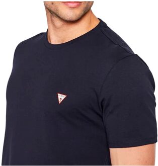 Guess heren T-shirt basis - maat L Blauw