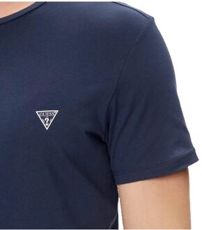 Guess heren T-shirt met G-driehoek - maat 2XL Blauw