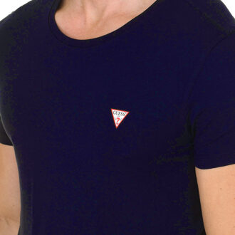 Guess Heren-T-shirt met korte mouwen en ronde hals U77M08JR003 - maat 2XL Blauw
