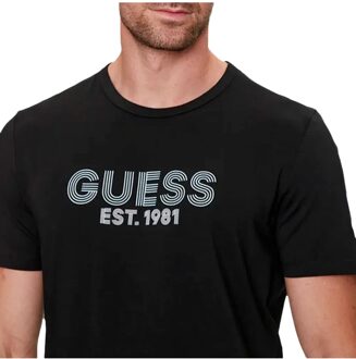 Guess heren T-shirt, opgericht in 1981. Zwart - M