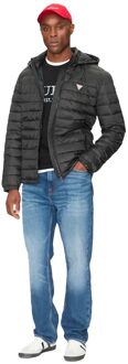 Guess Heren Triangle G Daunenjack - maat S Zwart