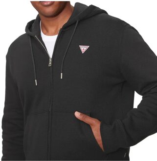 Guess herensweatshirt met driehoekspatroon G Zwart - S