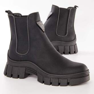 Guess Hestia chelsea boot met logo Zwart - 36
