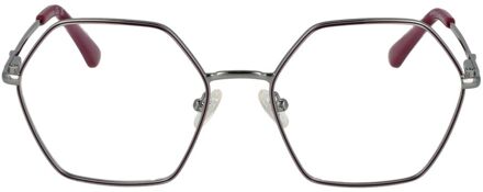 Guess Hexagonale Oogglazen Metalen Frame Grijs - One Size