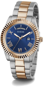 Guess Horloge Met Datumaanduiding In Staal Zilver multi - T/U