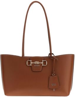 Guess Janie Girlfriend Carryall cognac schoudertas dames - H 21 x B 32 x D 11 cm