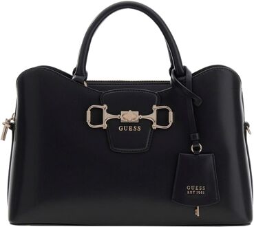 Guess Janie Girlfriend Satchel black handtas dames Zwart - H 21 x B 32 x D 11 cm