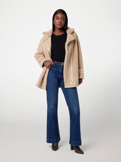 Guess Jasje Van Imitatie Shearling Beige - M