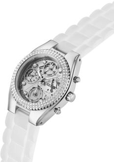 Guess Jelly Dames Transparante Horloge GW0773L1 - maat