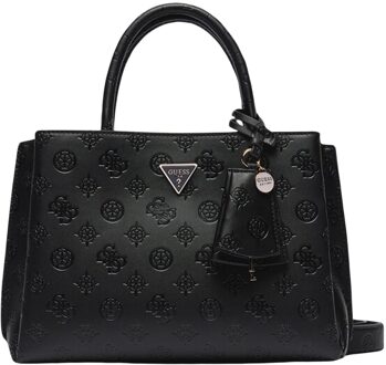 Guess Jena elite luxury satchel handtas Zwart - One size