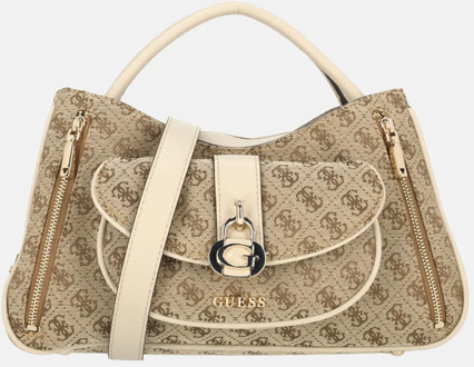 Guess Jessa girlfriend handtas latte logo Bruin