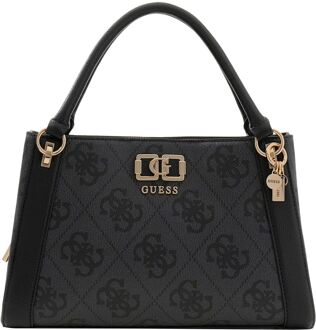 Guess Karnilla Logo Gfriend Sathel coal logo handtas dames Grijs - H 20 x B 31 x D 10 cm