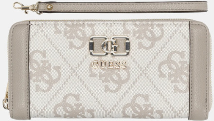 Guess Karnilla portemonnee L dark taupe logo - No Size