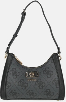 Guess Karnilla schoudertas coal Logo Zwart