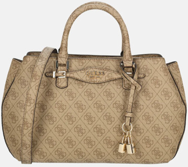 Guess Katya girlfriend satchel handtas latte logo Bruin