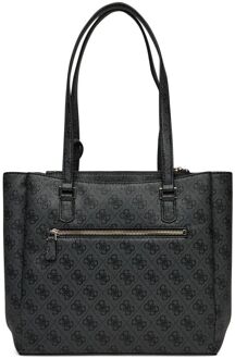 Guess Katya Multi Comp Tote Donkergrijs