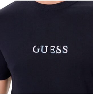 Guess Klassiek Guess T-shirt voor heren Blauw - XS