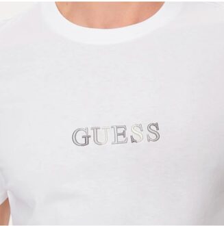 Guess Klassiek Guess T-shirt voor heren - maat XL Wit