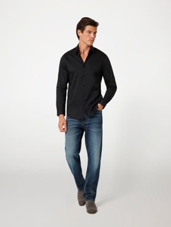 Guess Klassieke Stretch Slim Fit Overhemd Guess , Black , Heren