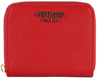 Guess Kleine Laurel Portemonnee Guess , Red , Dames - ONE Size