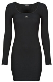 Guess Korte Jurk Guess DRESS SLIM RIB EMBRO" Zwart - S, XS