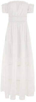 Guess Lange Jurk Guess , White , Dames - XS