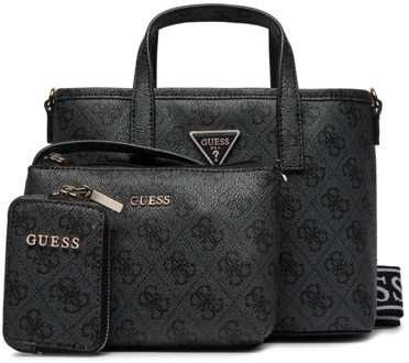 Guess Latona Mini Handtas 4G-Logo Zwart multi - T/U