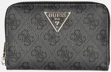 Guess Laurel II portemonnee M coal logo Zwart