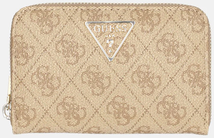 Guess Laurel II portemonnee M latte logo Bruin
