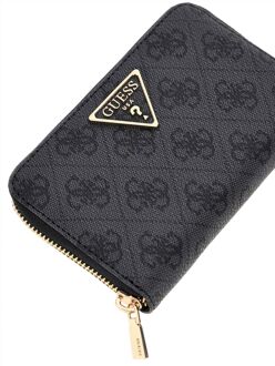 Guess Laurel Ii Slg Med Zip Around - maat Donkergrijs