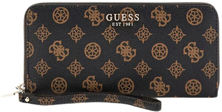 Guess Laurel Maxi Portefeuille Donkerbruin - T/U